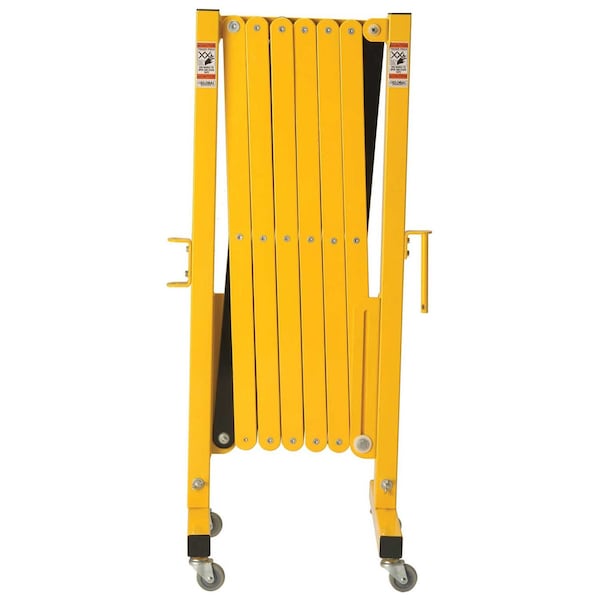 Global Industrial 16 to 141W Steel Portable Barricade Gate With Casters 955042 - main